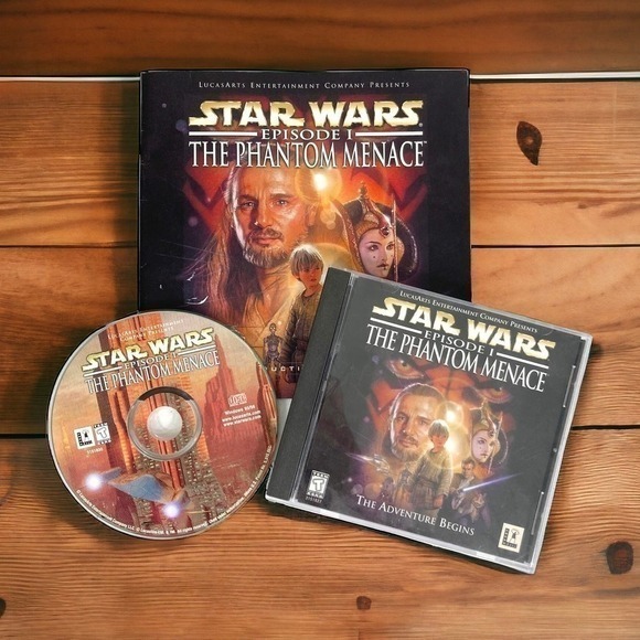 Star Wars Episode I PC Game Disc Manual Case 1999 LucasArts Rare Computer - Picture 2 of 14